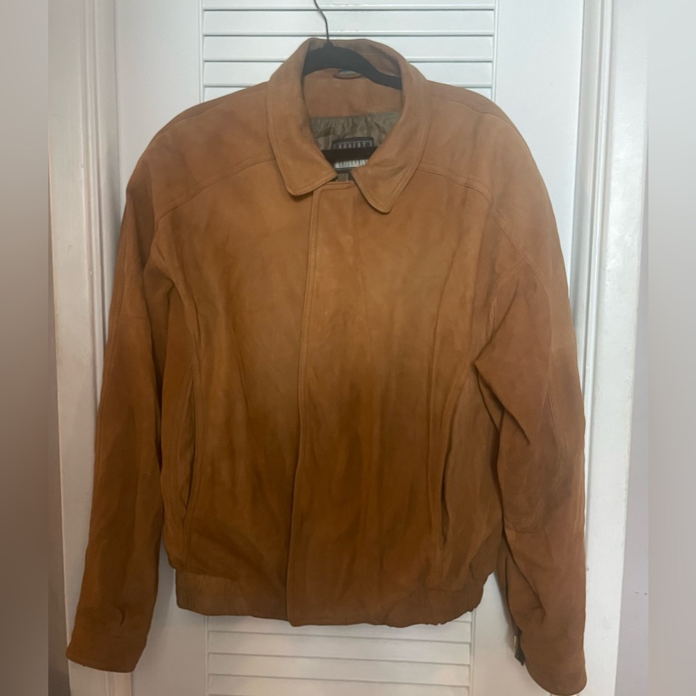 Robert Comstock Endurance VERY well kept vintage leather bomber jacket, size 44.